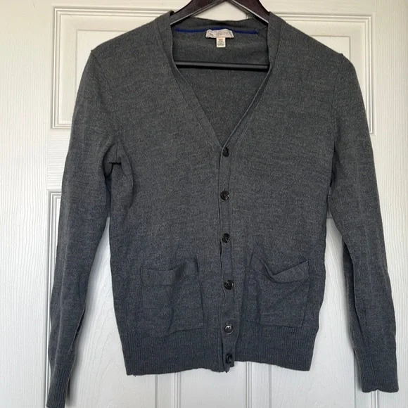 GAP Sweaters Gap Extra Fine Merino Wool Grey Cardigan Sz Xs